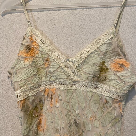 Y2K Fairy Boho Babydoll Top Floral Lace Romantic Style Size Large - Picture 3 of 4